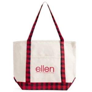Ellen Show Plaid Holiday Bag